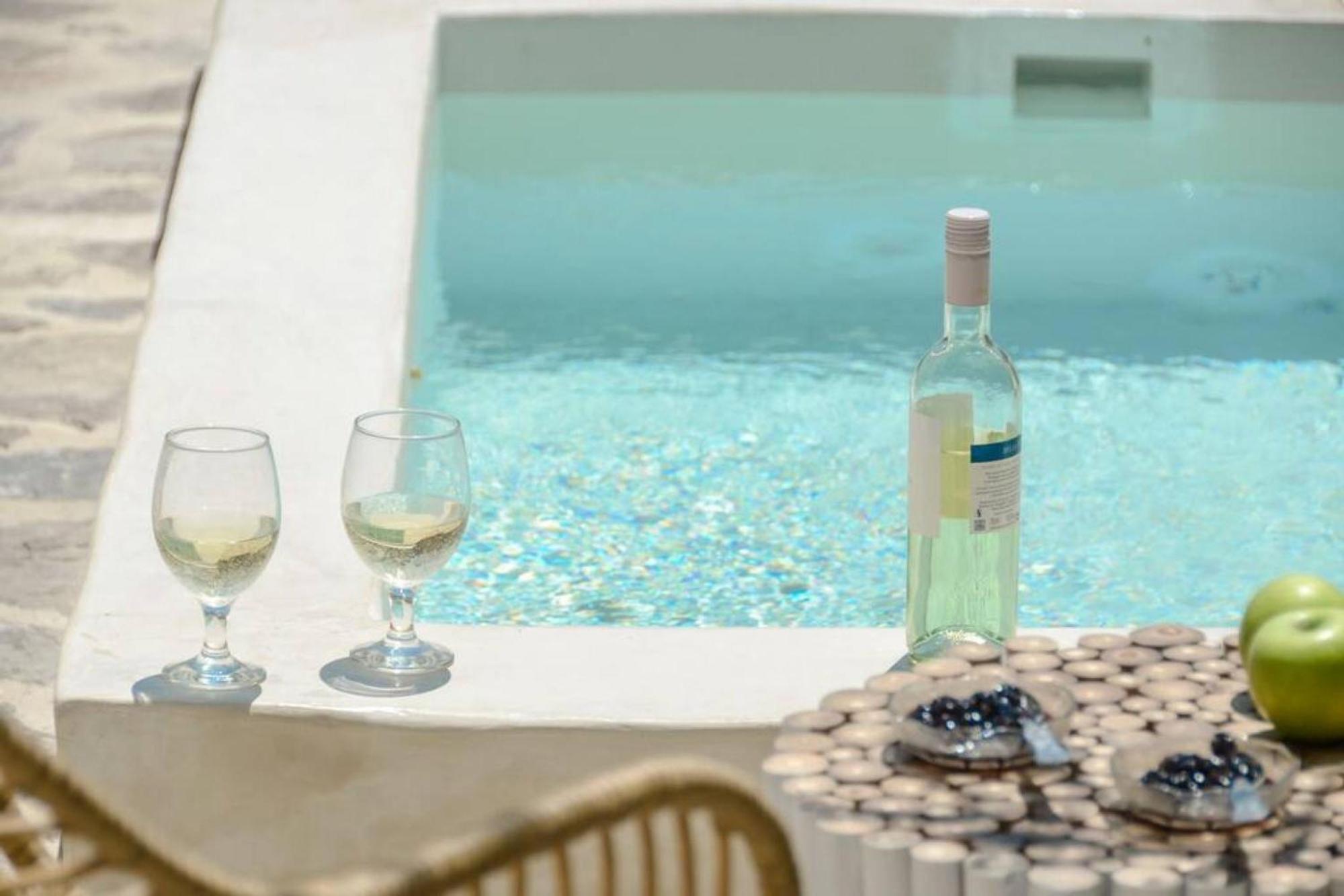 Ano Sangrion Villa Anthemion Naxos With Outdoor Jacuzzi מראה חיצוני תמונה