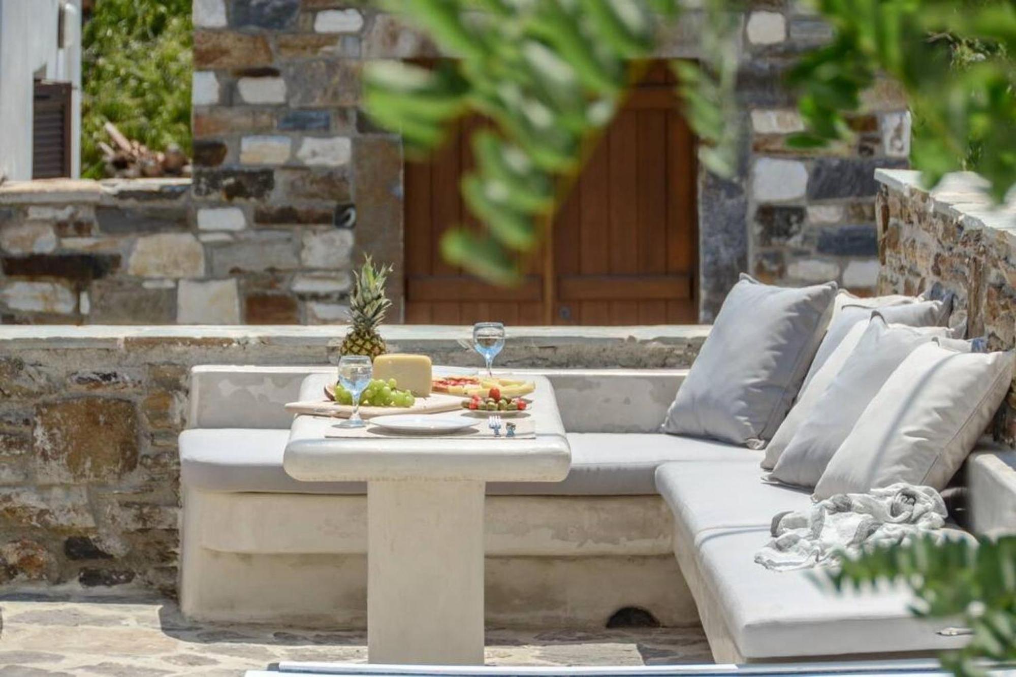 Ano Sangrion Villa Anthemion Naxos With Outdoor Jacuzzi מראה חיצוני תמונה