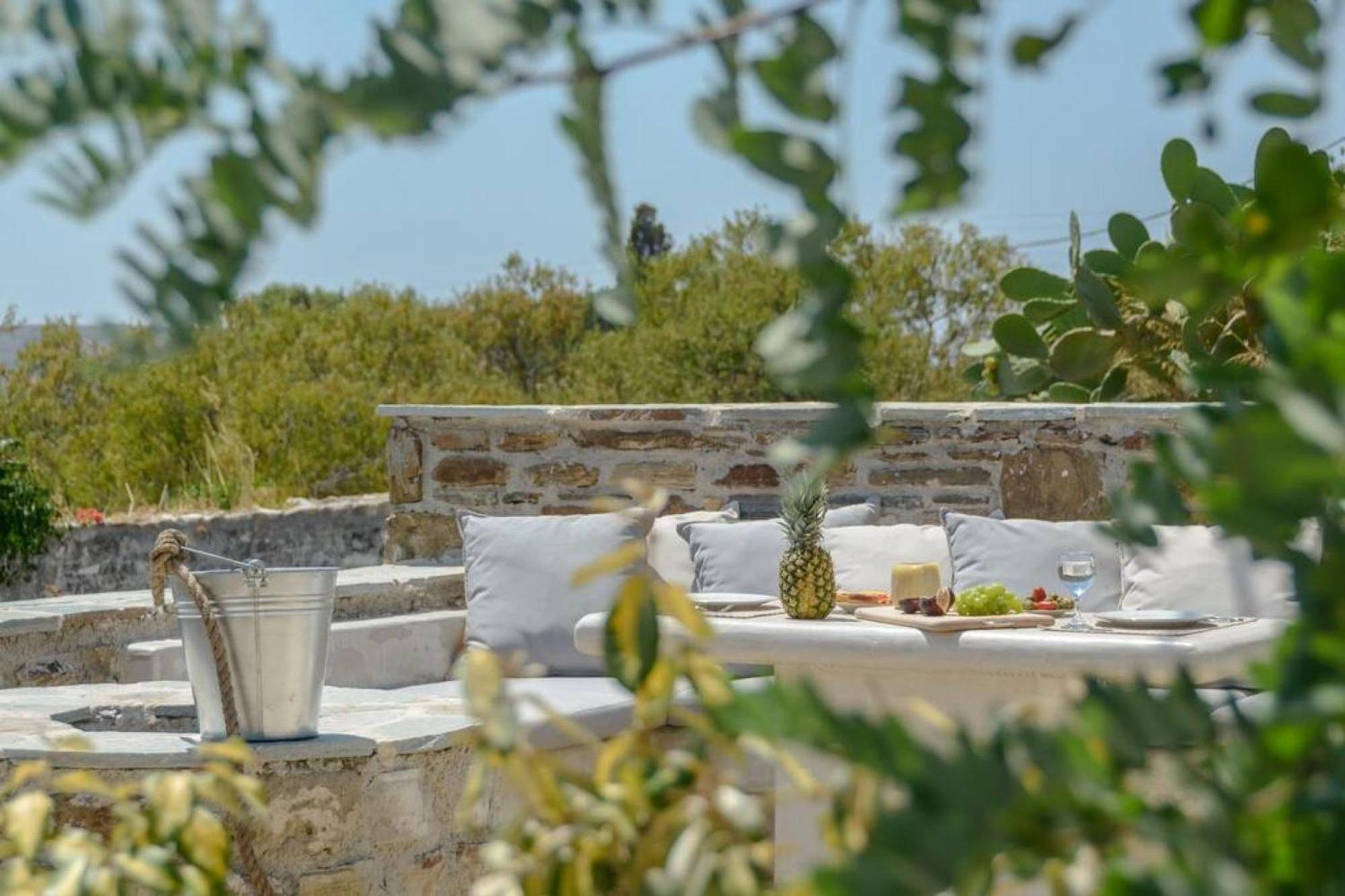 Ano Sangrion Villa Anthemion Naxos With Outdoor Jacuzzi מראה חיצוני תמונה