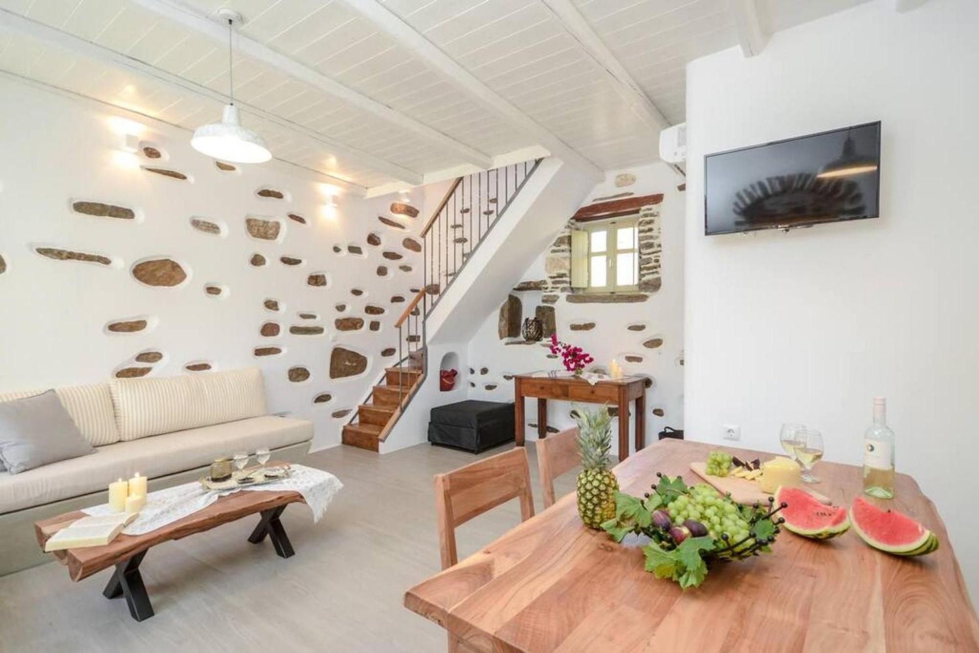 Ano Sangrion Villa Anthemion Naxos With Outdoor Jacuzzi מראה חיצוני תמונה