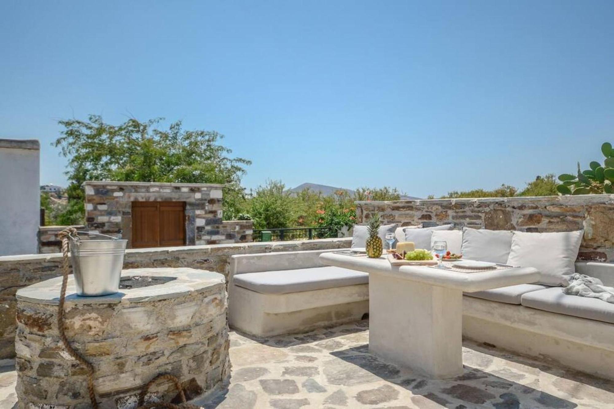 Ano Sangrion Villa Anthemion Naxos With Outdoor Jacuzzi מראה חיצוני תמונה